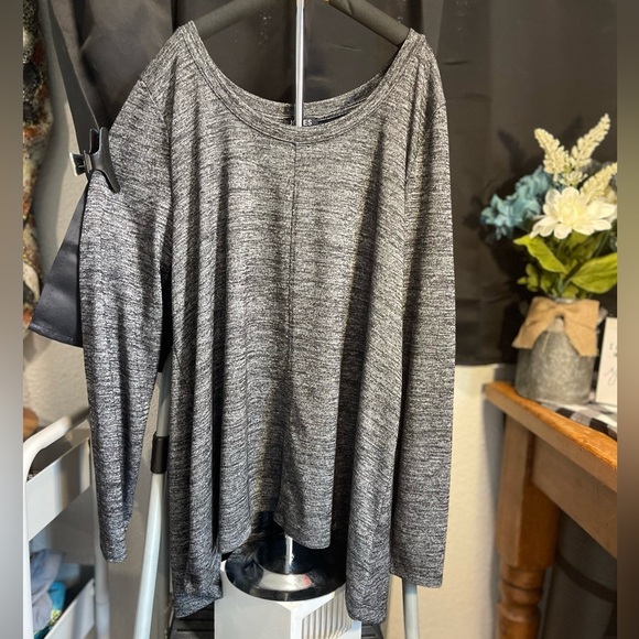 Jones New York Women Blouse Lightweight Sweater XL Heather Gray - Picture 1 of 6